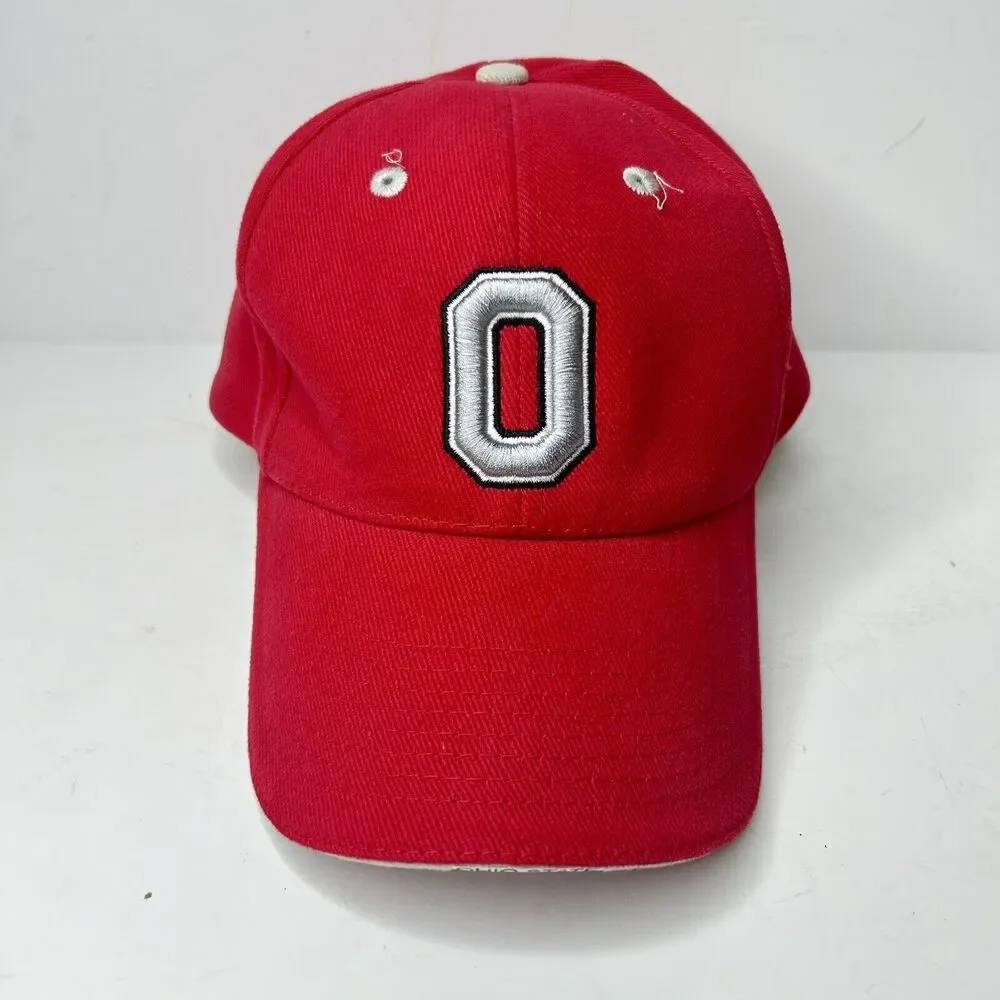 Ohio State Buckeyes Vintage Hat/cap, Red Donegal Bay made in USA adjustable